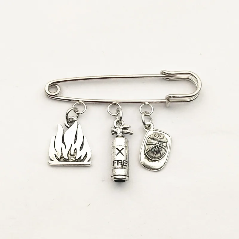 2020 / 1 шт. новая булавка для огнетушителя значок огня Пожарника креативная брошь