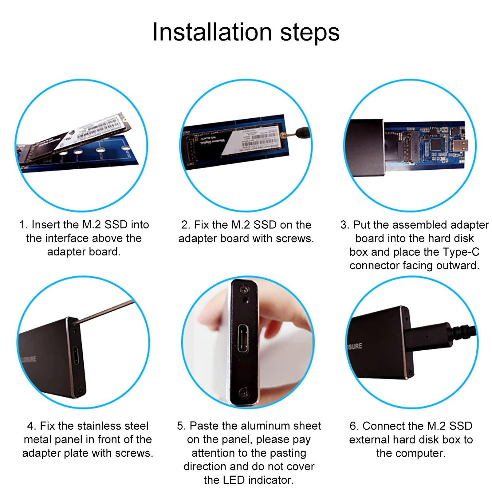 USB 3 1 к M2 NVME PCle SSD корпус жесткий диск чехол HDD Box адаптер для ноутбука|Компьютерные