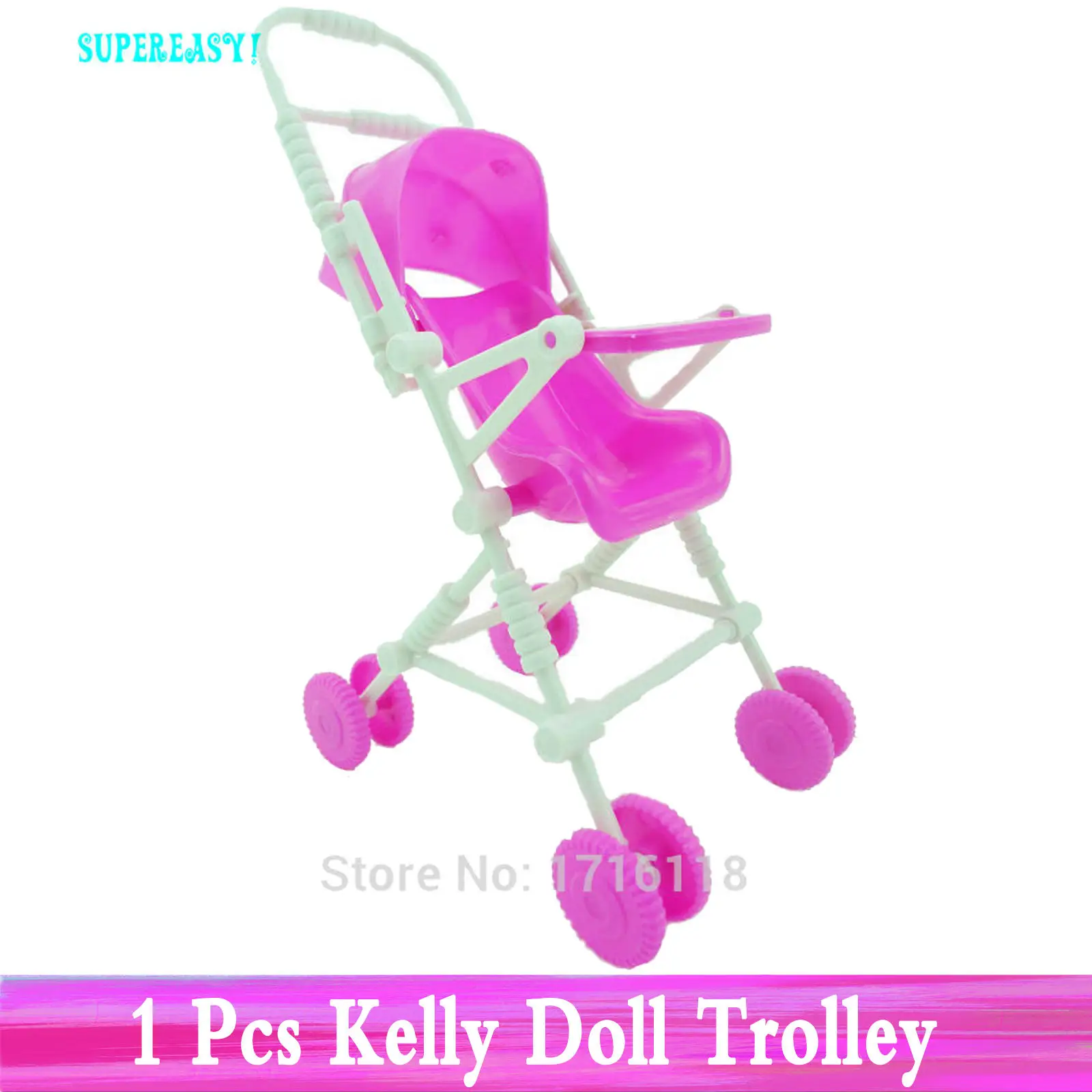 Doll Trolley Модная Смешанная кукла, аксессуары, двойная кровать, мебель, мини-качели, игровая игрушка для куклы Барби, Келли, кукла, игровой домик, детские игрушки, сделай сам - Цвет: Doll Trolley