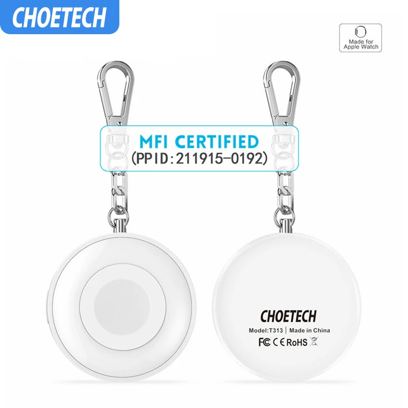 CHOETECH Qi Беспроводное зарядное устройство для iWatch 1 2 3 4 power Bank Магнитная зарядная