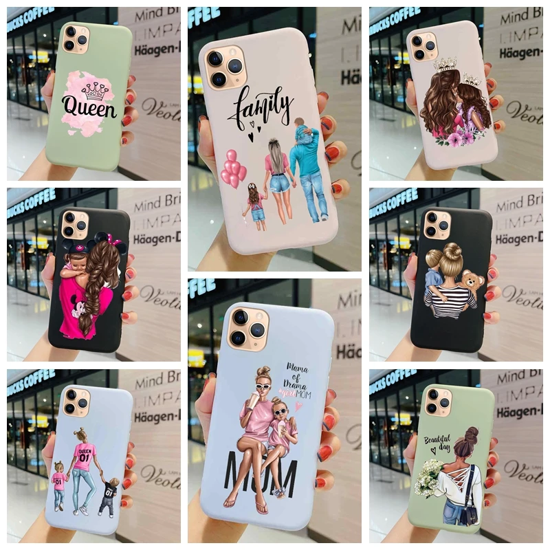 

Fashion Mother And Daughter Case For Huawei Enjoy 8 8e Lite 9 9e 9s Z Plus Shockproof Silicone Matte Soft Thin Phone Cover
