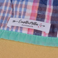 custom sewing labels personalized brand organic cotton ribbon labels knitting labels md1056