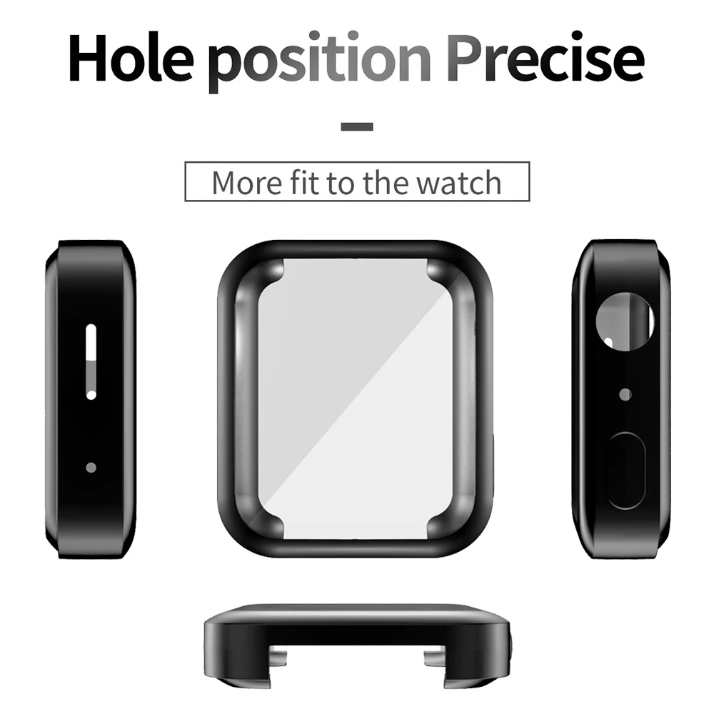 Защитный экран мягкий чехол для Xiaomi Smart Watch тонкий ТПУ бампер Mi Легкие