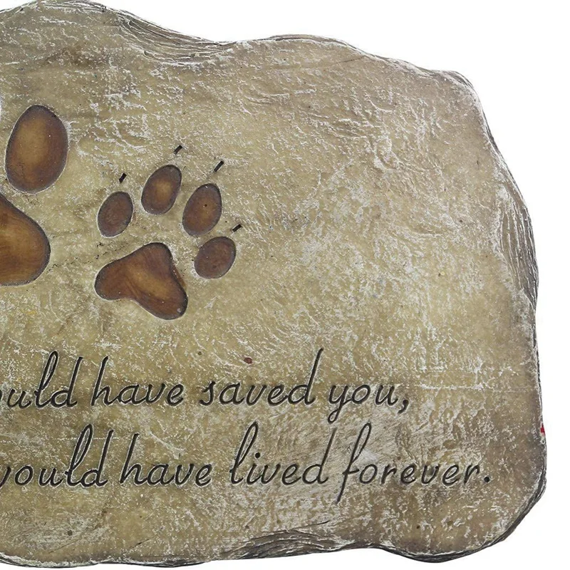 

Pet Memorial Stone Marker for Dog Or Cat Garden Stone for Loved Pet Pet Grave Headstone Tombstone Loss of Pet Gift