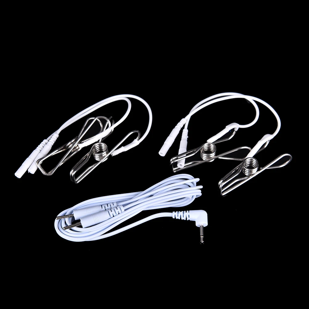 Металлический Электрический шок зажимы для сосков Массажная игрушка груди