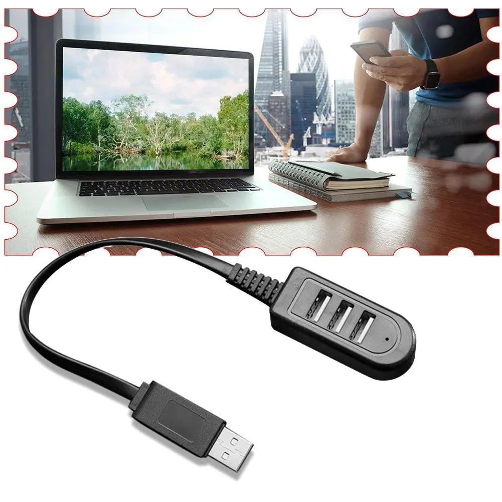 

1,2 м мини USB 3 концентратор Кабель USB2.0 концентратор с адаптером питания для ноутбука увеличитель данных USB 0,3 м Hab PC USB кабель концентратор C4W6