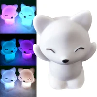 lovely foxes shape led night light lamp 7 changing colors energy saving decorations jdh99