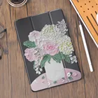 Чехол с цветочным рисунком маслом для Air 4 10,2 iPad 8-го поколения 2020 Pro 11 2021 держатель 7 симпатичный чехол Мини 5 Air 2 6-й чехол