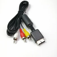 500pcs high quality new arrival audio video av cable 3 rca tv lead for ps2