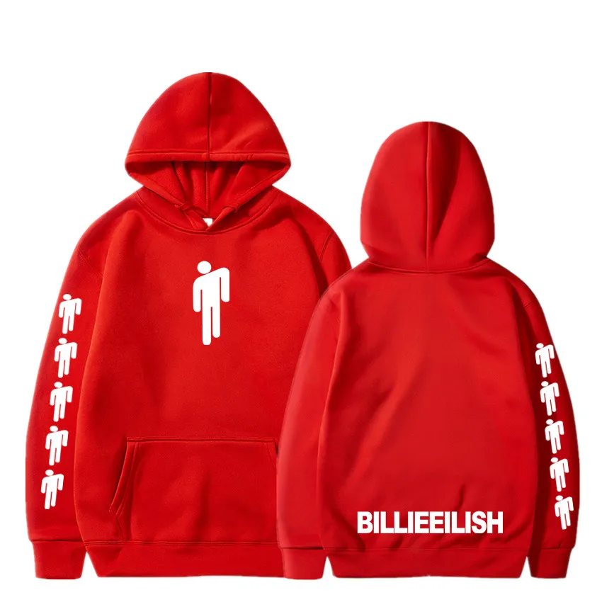 Новая горячая Billie Eilish Толстовка Мужская Черная хлопковая толстовка пара Billie Eilish Толстовка простая сохраняющая тепло Женская/Мужская толстовка одежда