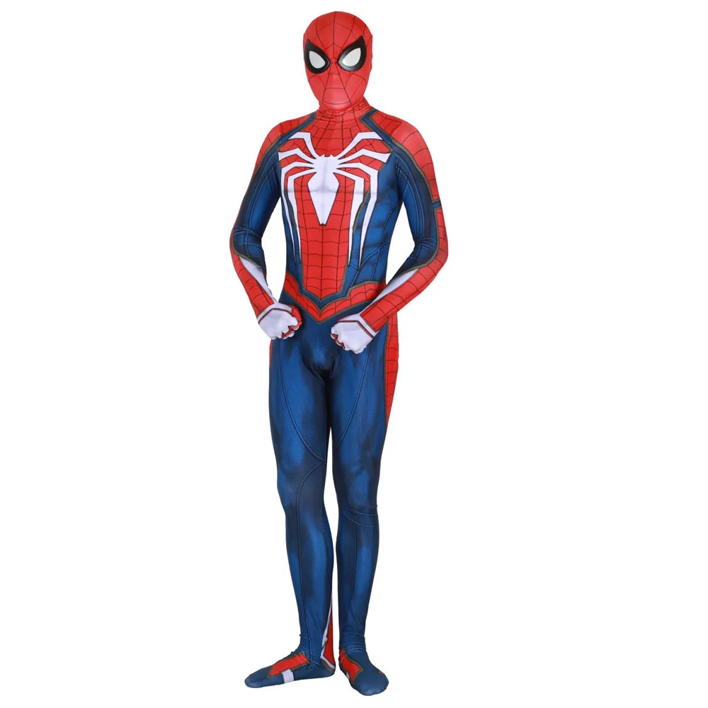 PS4 Insomniac игры человек паук костюм зентай для косплея Человек супергерой взрослый