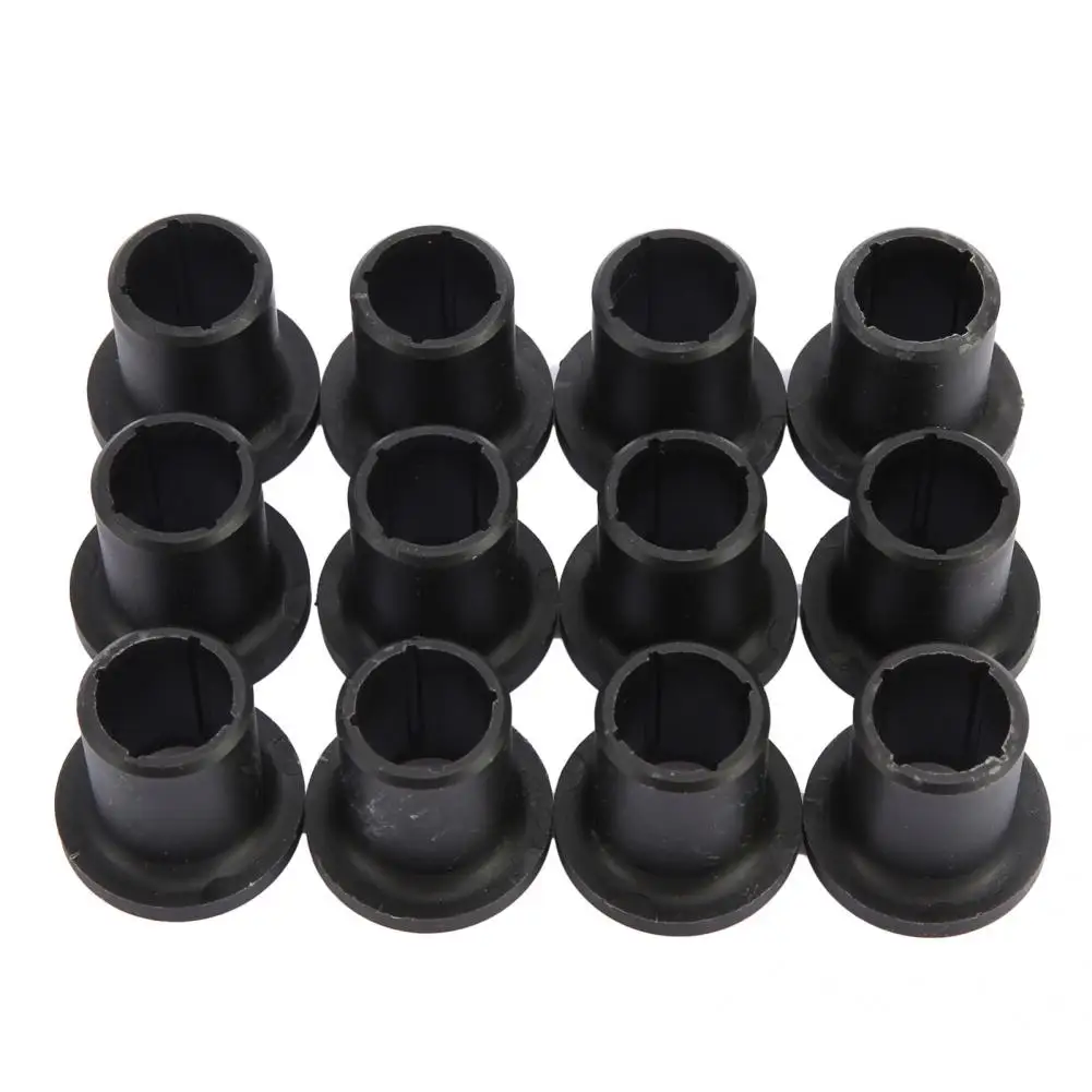 

Durable 12Pcs Useful Rear Suspension Bushing Kit Black Bushing Solid