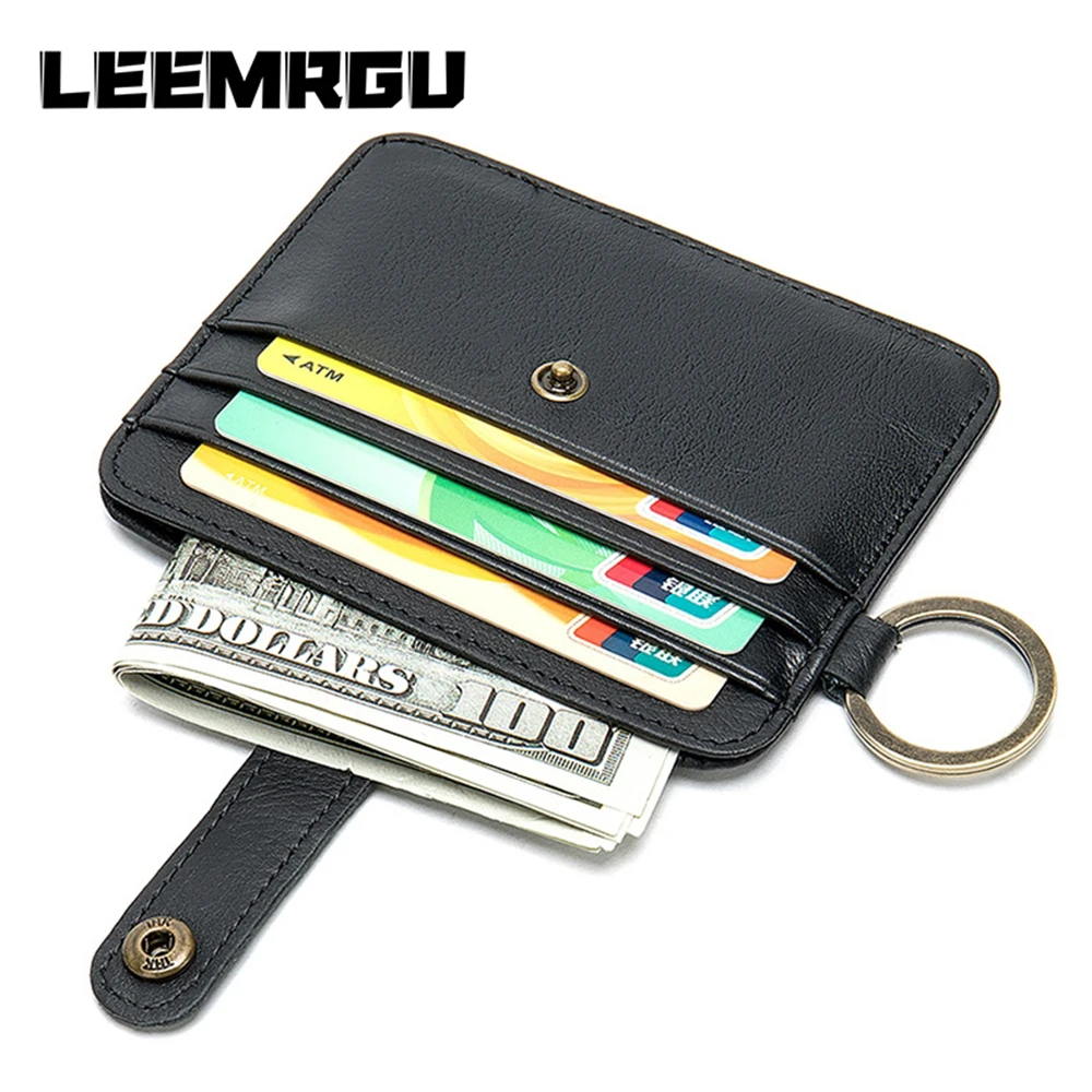 Модный брендовый кожаный чехол для карт Простой Досуг первый слой Воловья кожа