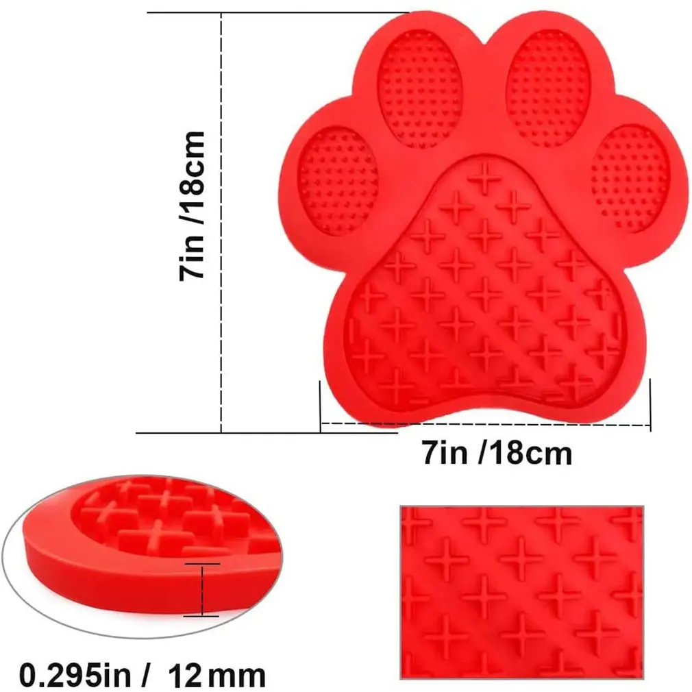 

Dog Lick Pad Dog Licking Pad Silicone Material Leak Mat With Suction Cups Pet Product Pet Lick Pad Feeder Licking Mat