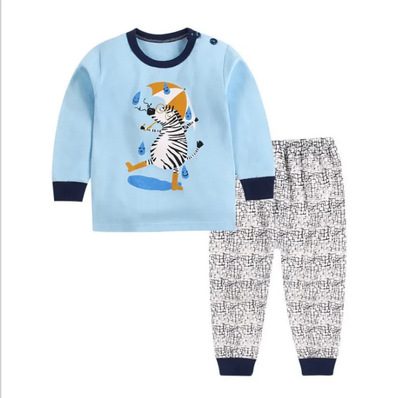 Коллекция 2019 года хлопковые комплекты одежды для маленьких мальчиков одежда