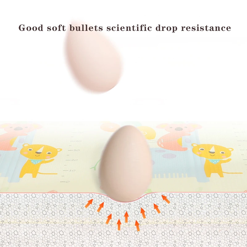 Складной детский игровой коврик Xpe коврик-пазл развивающий двусторонний Коврик