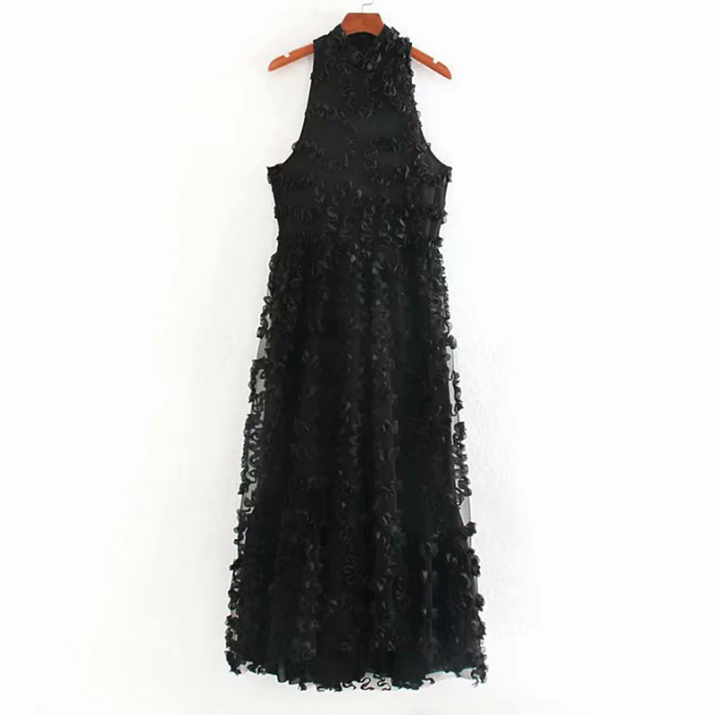 Женское текстурированное платье ZA модное асимметричное без рукавов с высоким