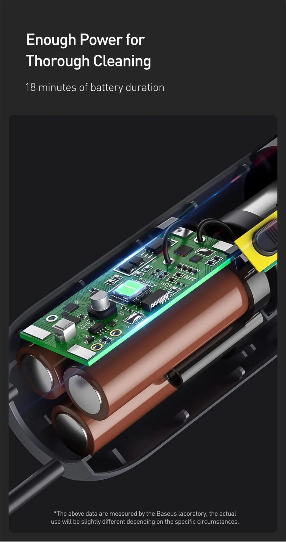 Портативный автомобильный пылесос беспроводной ручной автоматический 5000 па