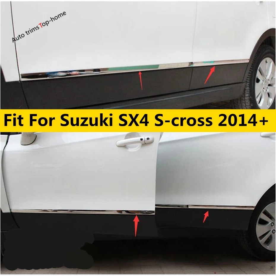 Yimaautotrims аксессуары для Suzuki Sx4 S cross 2014 2020 автомобильный корпус формовочная дверь