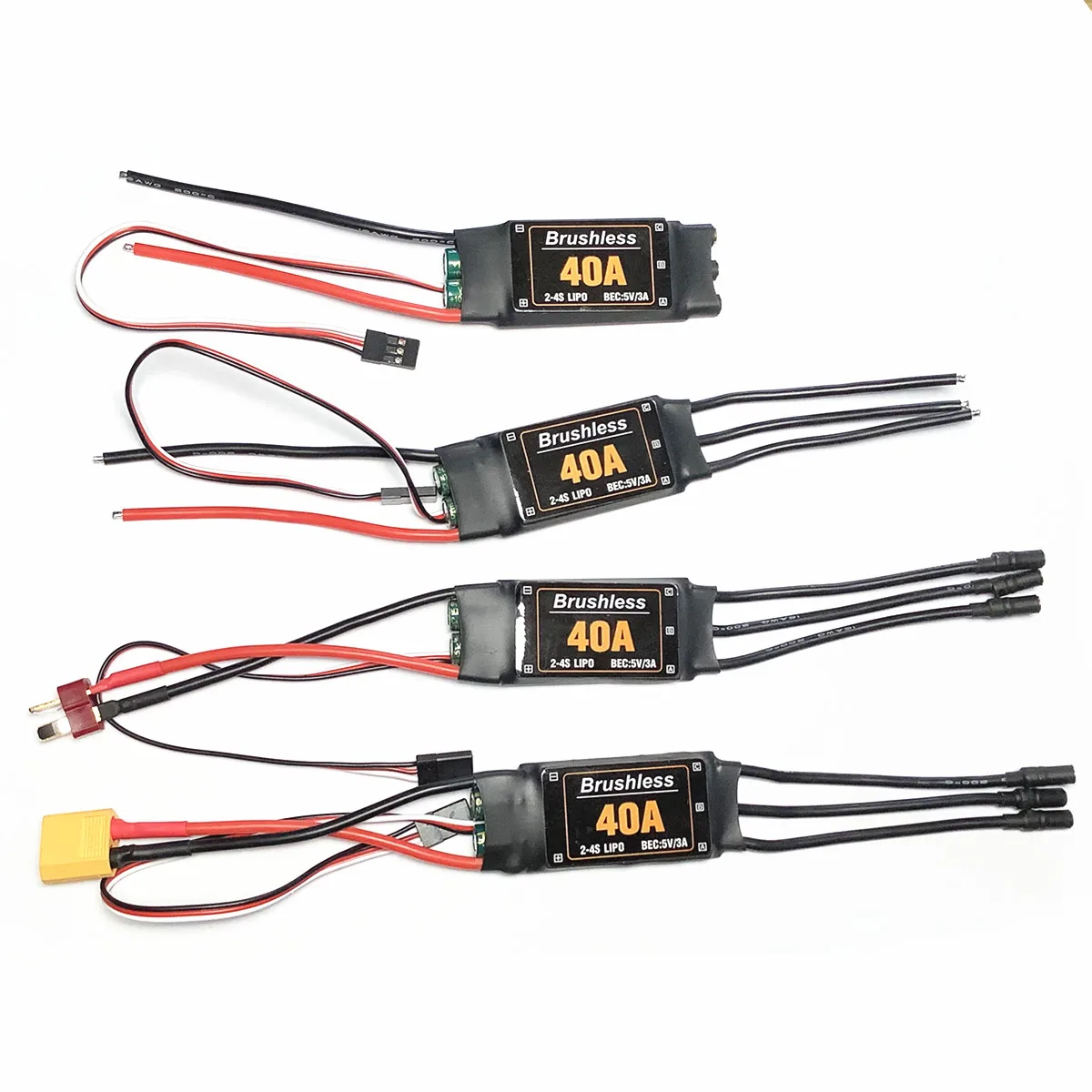 Бесщеточный Дрон 40A ESC части для самолетов аксессуары контроллер скорости