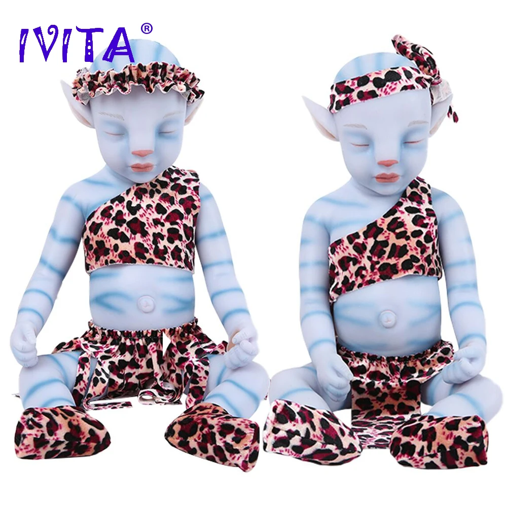 IVITA WG1806 51 см 2900 г 100% полностью силиконовые куклы для новорожденных реалистичные