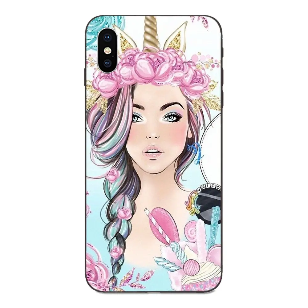 Распродажа роскошные аксессуары для телефона чехол девушки модная Роза макияж