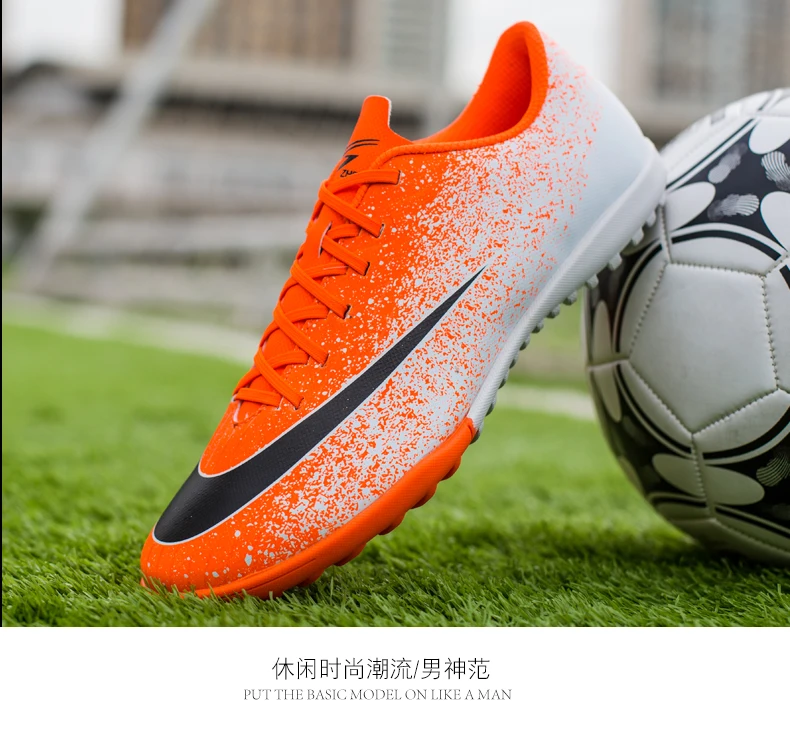 Новинка! Мужские футбольные бутсы ZHENZU Turf для помещений, детские бутсы для мальчиков, футбольные бутсы, спортивные кроссовки, европейские размеры 35-44, voetbalschoenen
