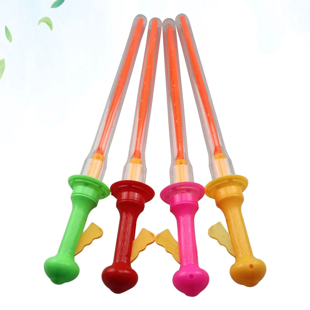 

4pcs Funny Bubble Stick Outdoor Playing Bubble Wands Toys Bubble Maker Stick Party Favors for Kids without Bubble Liquid (Random