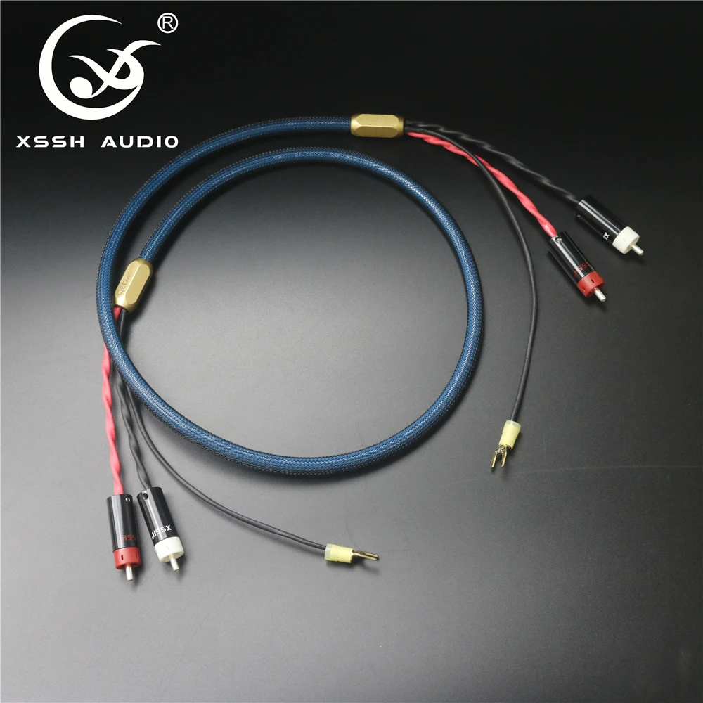 XSSH 4 сердечник из чистой меди бескислородной покрытая серебром щит 2 до RCA