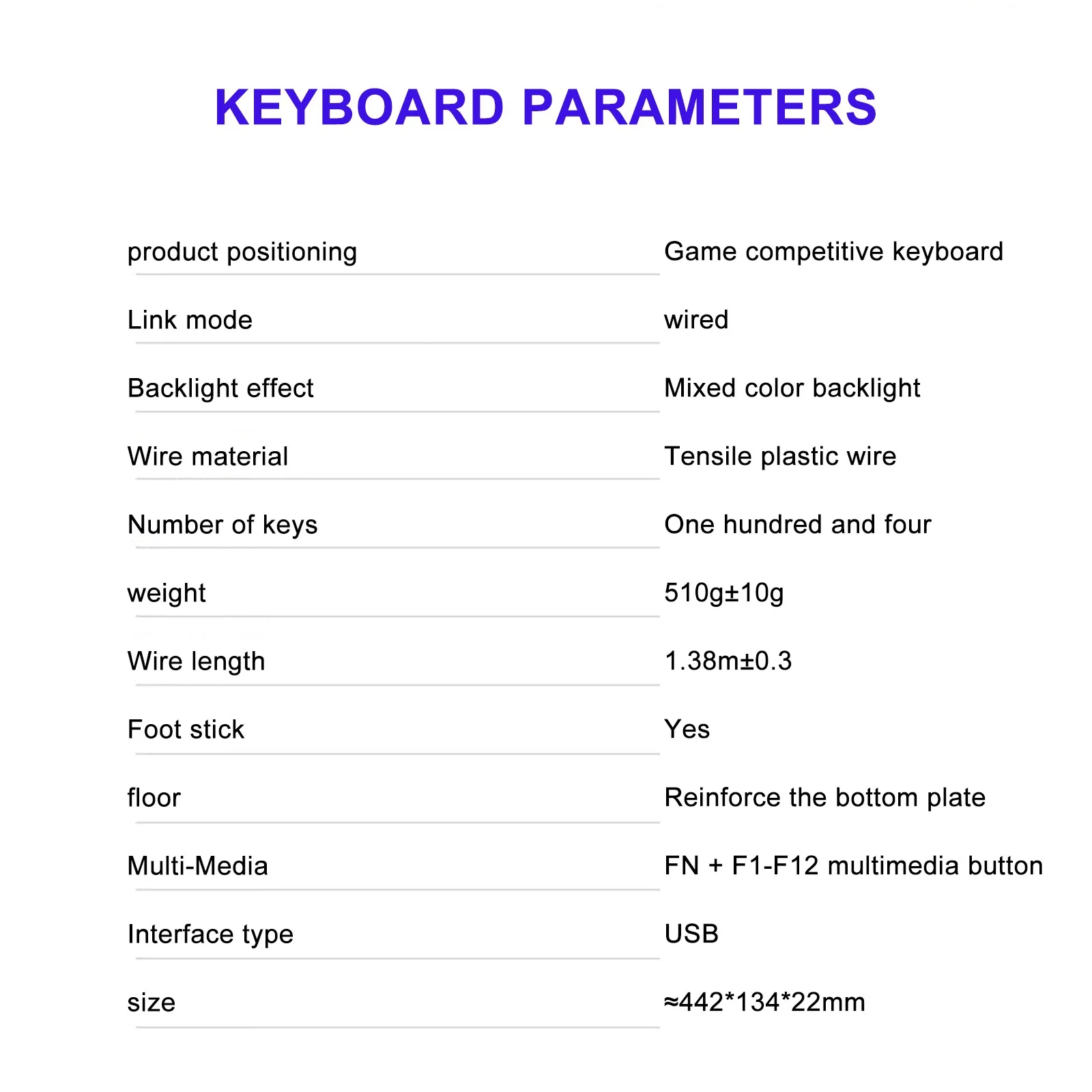 

LED Backlit USB Gaming Keyboard Fashion Mechanical Keyboard For Computer Professional Gaming Keyboards Wired Dropshipping