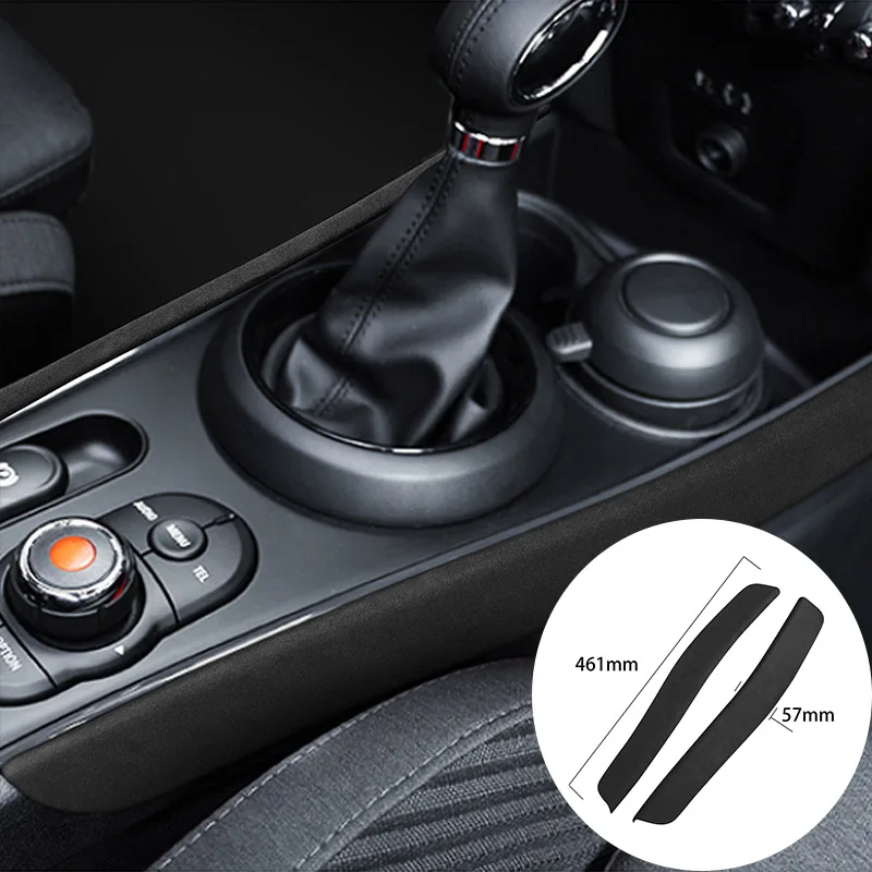 

Для BMW MINI F60 2018-2020 Алькантара замшевая оболочка Автомобильная Центральная панель переключения передач полосы Чехлы внутренняя отделка наклейки