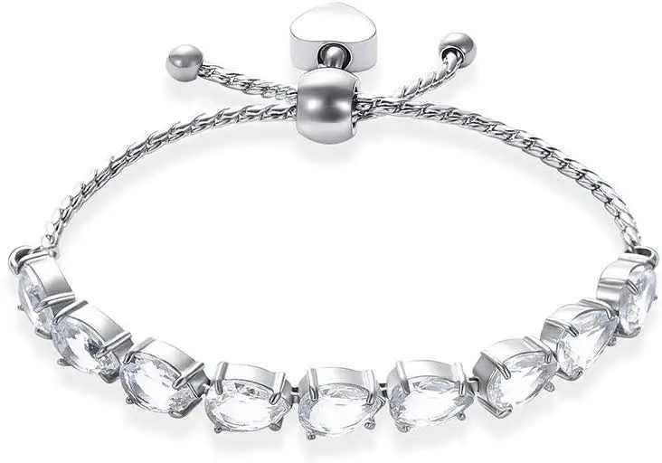 Браслет из кристаллов в форме капли с маленьким женским браслетом для памятного