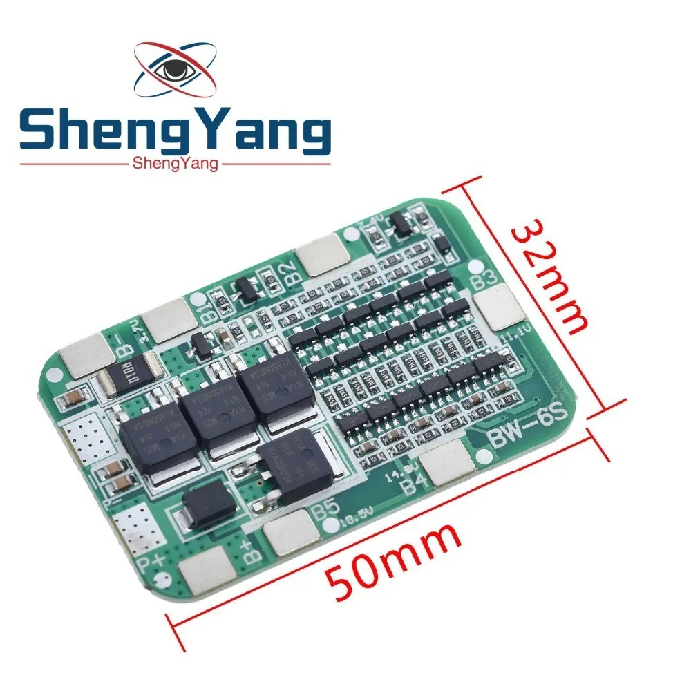 Шэньян 6S 15A 24V PCB плата защиты BMS для 6 шт 18650 литий-ионная литиевая Батарея солнечных батарей модуль новое поступление