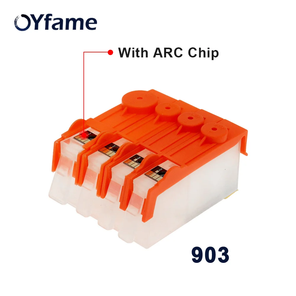 

OYfame For HP 903 Ink Cartridge WIth ARC Chip For HP 903 Cartridge refill kit For HP OfficeJet 6950 6956 6960 6970 Printer