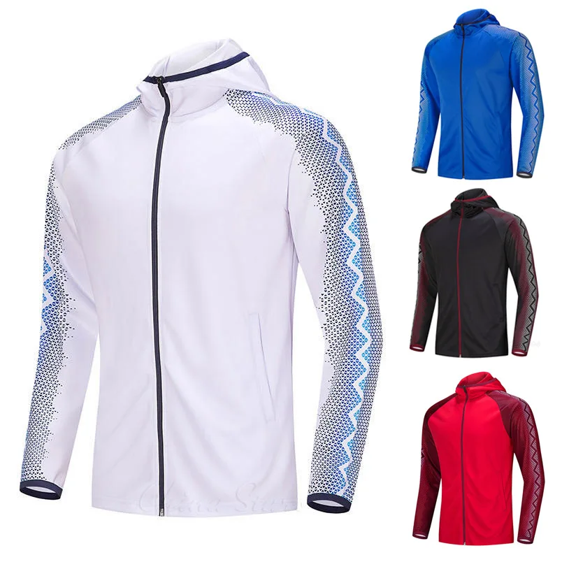 

Мужская спортивная одежда с капюшоном, куртка с длинным рукавом, молодежная одежда для бега и фитнеса, футбольная тренировочная форма, спортивное пальто, одежда