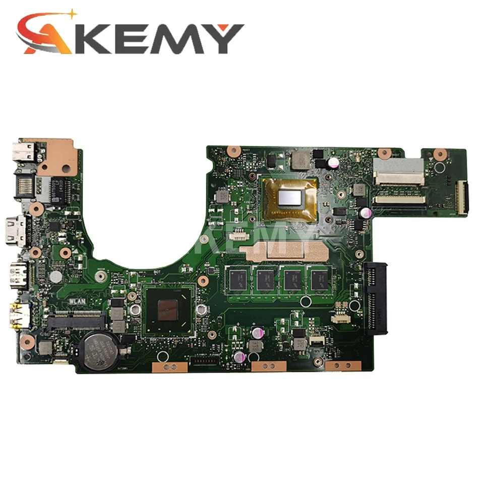Akmey with 4G RAM I3-2365M S300CA Laptop motherboard For Asus VivoBook S300C S300 Test original mainboard | Компьютеры и офис