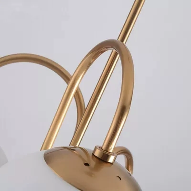 Современный подвесной светильник в скандинавском стиле золотого цвета с 6