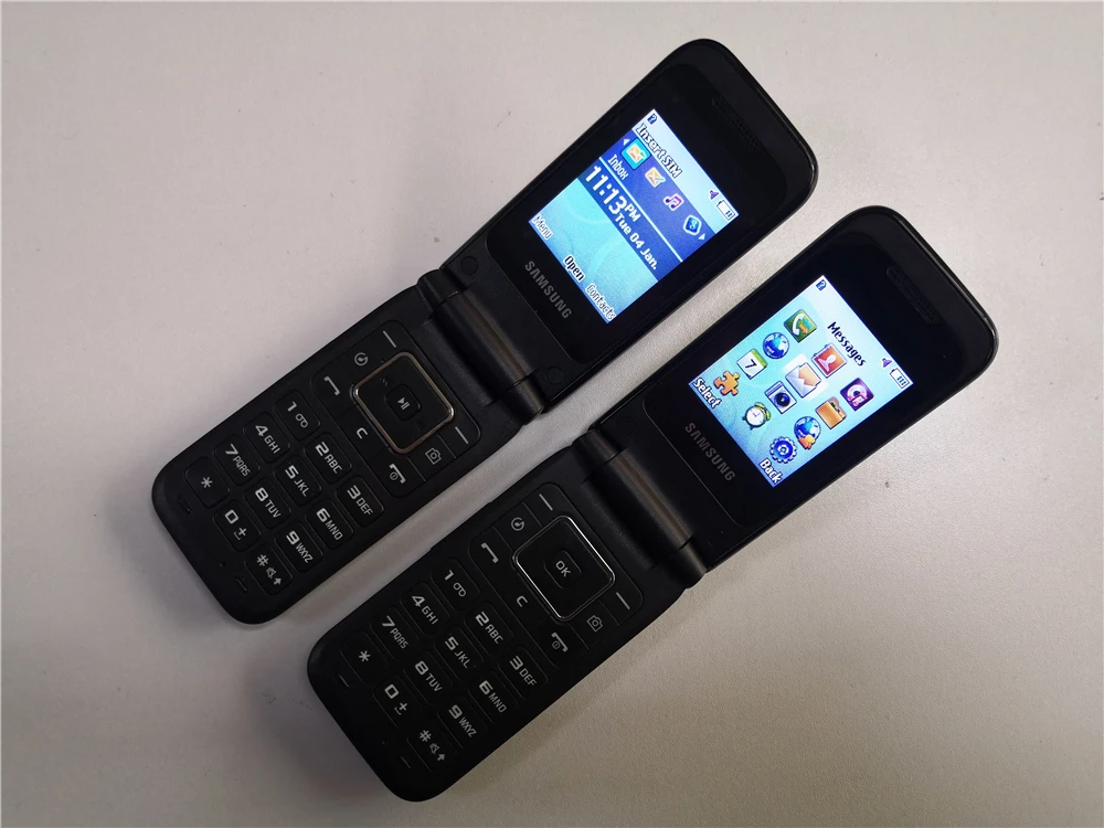 E2530 разблокированный мобильный телефон samsung E2530 2 дюйма FM Bluetooth JAVA русский и польский меню Поддержка Восстановленное