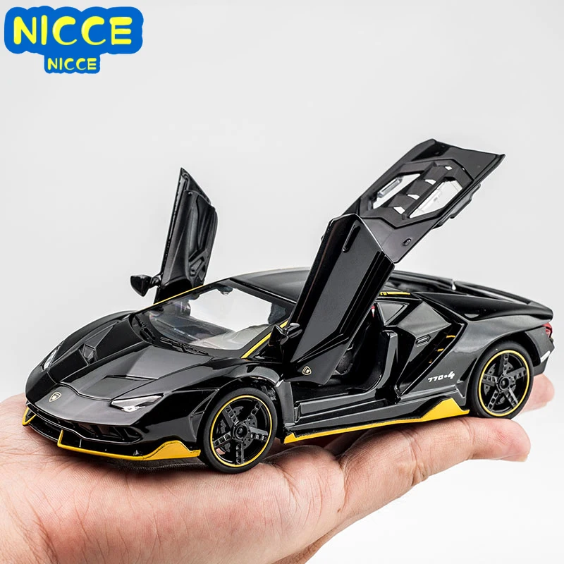 

Nicce 1:32 Toy Car Model Pull Back Vehicle Toy For Children Alloy Diecast Metal Model Sound Light Boy Kid Gifts For Lambo LP750