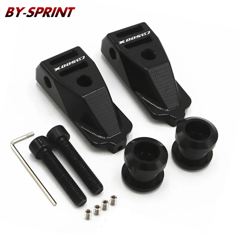 

Motorcycle CNC Modified Black Flat Fork Plug Adjuster Swingarm Slider Spools For HONDA CB500X CB500F CBR500R 2013-2018 CB 500X/F