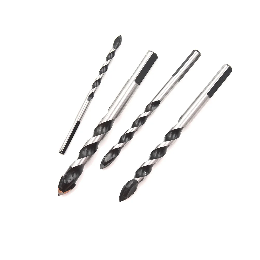 1pc 6mm/8mm/10mm/12mm Drill Bit Set Alloy angular Head Auger Twist Bits For Glass Stone Power Tool Best Promotion | Инструменты