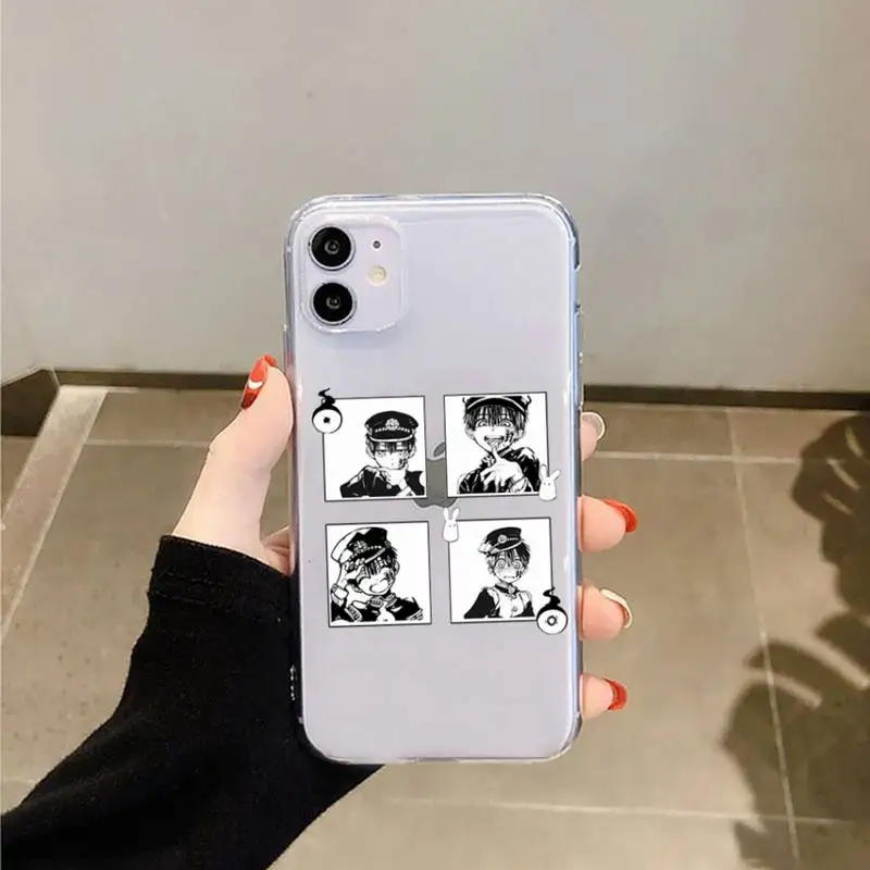 

Jamular Toilet Bound Hanako Kun Phone Case Transparent for iPhone 11 12 mini pro XS MAX 8 7 6 6S Plus X 5S SE 2020 XR