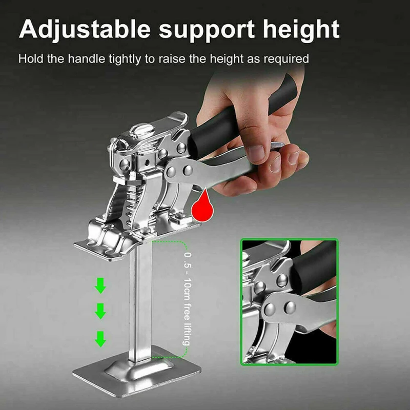 

All-steel Ceramic Tile Height Adjuster Labor-saving Arm Door Boards Lifter Cabinet Jack Plaster Sheet Repair Hand Tools