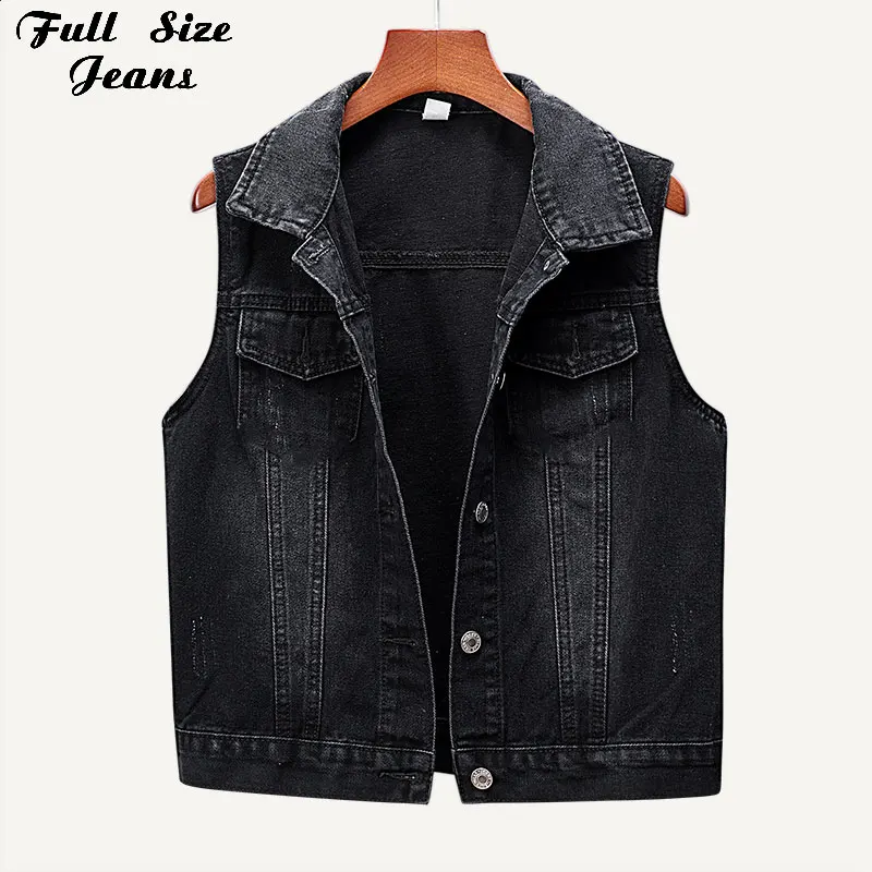 Женский джинсовый жилет-бомбер без рукавов черный облегающий жилет в Корейском