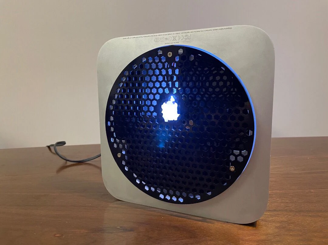 

Honeycomb Back Cover Cooling With Lamp For Apple Mac Mini Silent Base Bracket Computer Modification Dustproof Dissipate Heat