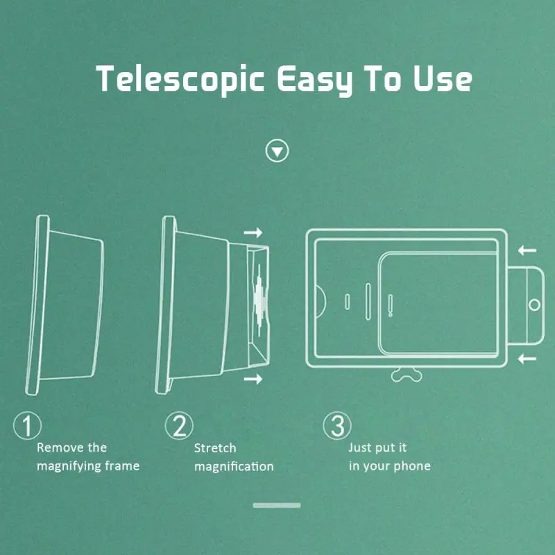 3D усилитель экрана Мобильный телефон увеличительное стекло HD подставка сотовый