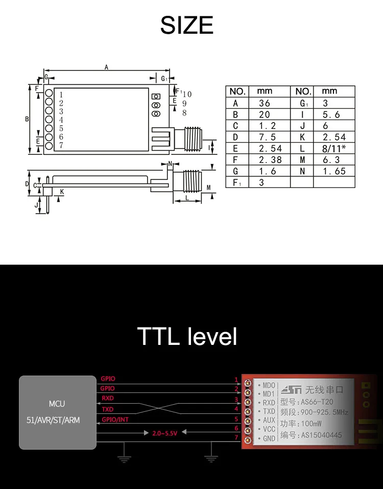 1 пара 915 МГц iot rf модуль SI4463 беспроводной приемопередатчик UART беспроводной передатчик данных и приемник беспроводной модуль дальнего действия