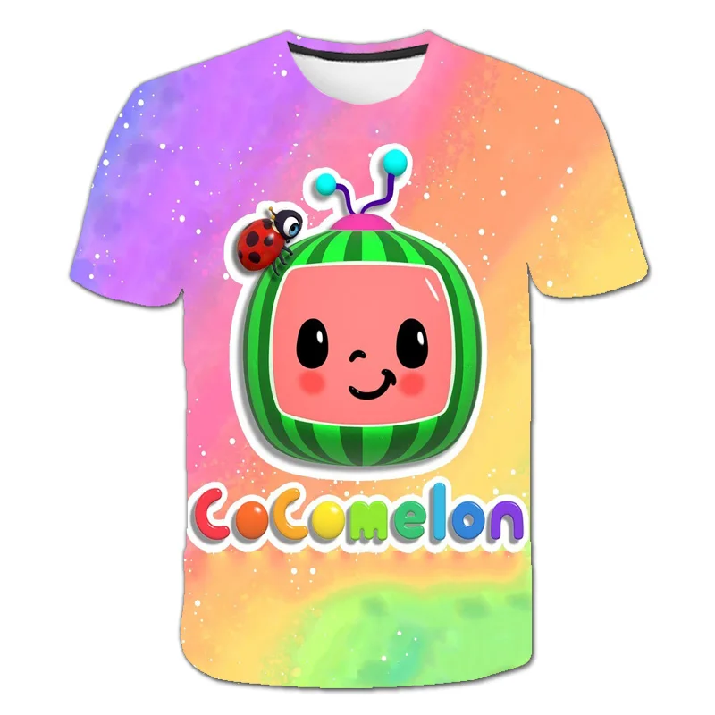 

Printing The New 3D 3-16Year Children's T-shirts Cartoon Lovely Hip Hop Clothing O-Neck Boy Girl Tops Cocomelon Cosplay Costumes