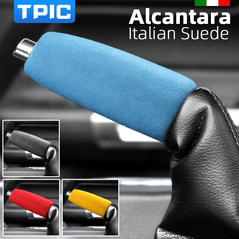 TPIC Alcantara чехол ручного тормоза автомобиля рукав Стикеры для Mustang 2015-2020 внутренняя