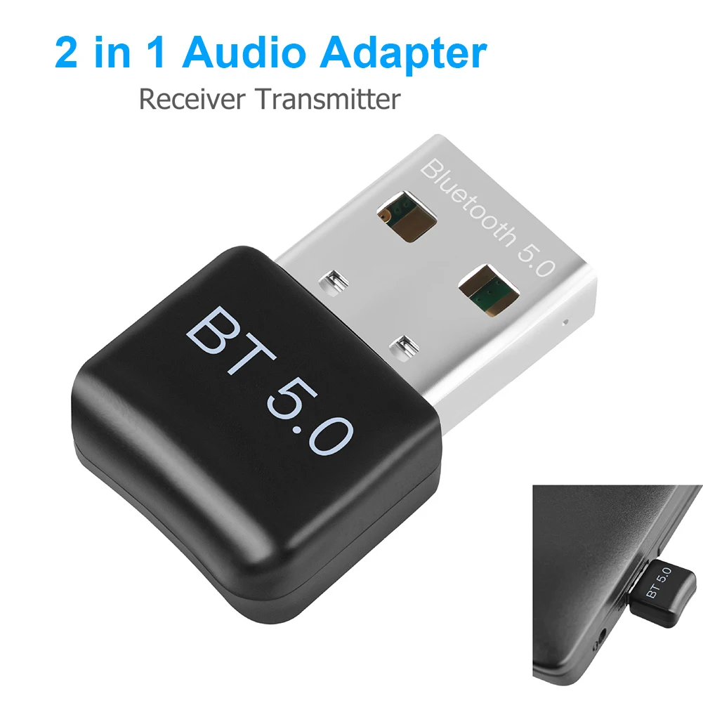 

USB Bluetooth 5.0 Adapter Sets Household Computer Dongle Receiver Transmitter Accessories for Computer PC Speaker